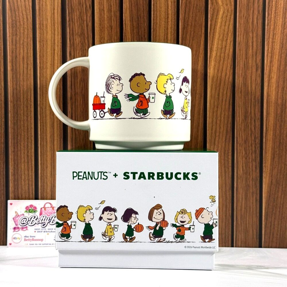 Starbucks x Peanuts SNOOPY Ceramic Mug 12oz [NEW WITH BOX]